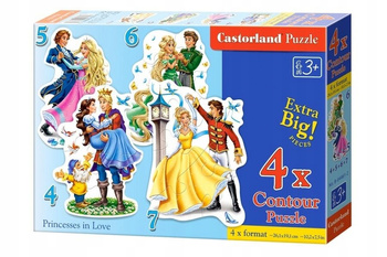 Puzzle X4 Princesses In Love Castorland