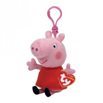 Maskotka Beanie Babies Plus Figura Peppa Malac, Clip 8,5 Cm Peppa Ty Meteor