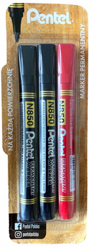 Marker Permanentny 3szt Komplet Pentel