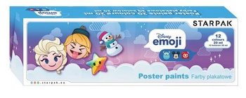 Farby Plakatowe 12Kol/20Ml Emoji Frozen Starpak