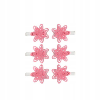 Klamerki Filcowe 6szt Różowe Incood