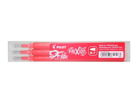 Wkład Wymazywalny Frixion Czerwony 0,7 3 szt Pilot
