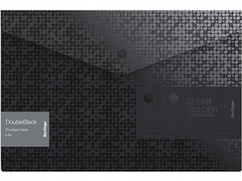 Teczka Koperta Zatrzaskowa "Doubleblack", A4, 180 Mikr. Berlingo