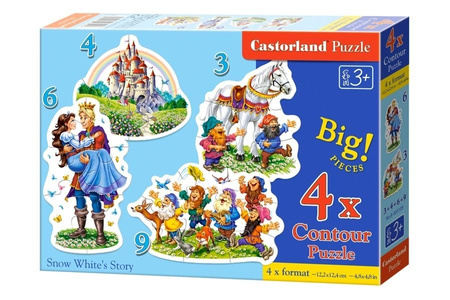 Puzzle X 4 - Snow White'S Story Castorland