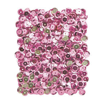 Cekiny Okrągłe, 10 G Ciemno Różowe Dpcraft