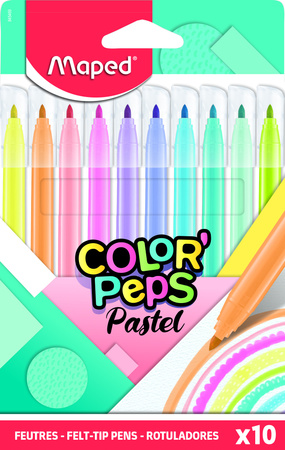 Pisaki 10 Colorpeps Pastel Maped