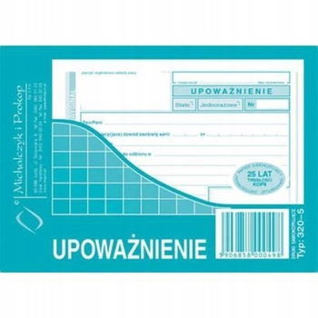 Druk Upoważnienie 320-5. Michalczyk