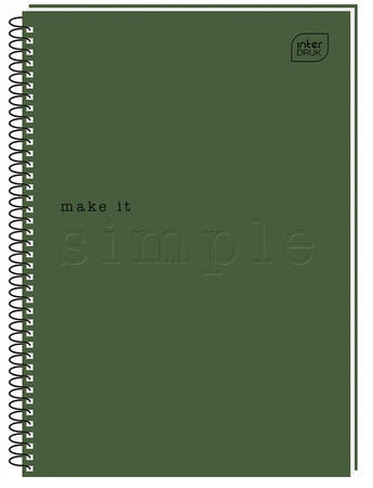 Kołozeszyt A4 50 Kratka Z Tłoc Simple Interdruk