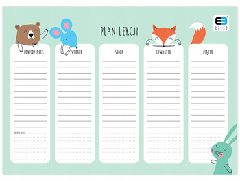 Plan Lekcji A4 Kids Pastel Interdruk