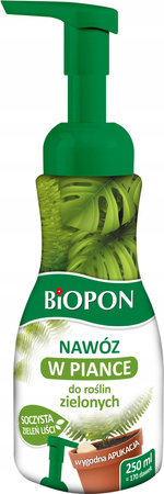 Nawóz w piance do Roślin Zielonych 250ml Biopon