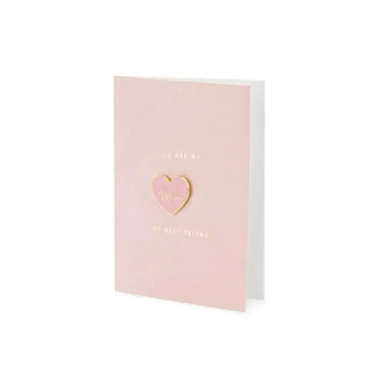 Kartka Z Pinem Mom, 10.5x14.8cm Partydeco