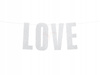 Baner Love, Srebrny, 21X55 Cm Partydeco