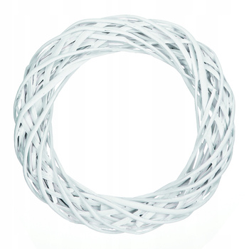 Wianek Wiklinowy 36 Cm Biały Dpcraft