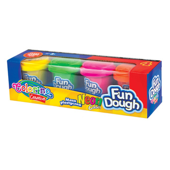 Masa Plastyczna Kids Neon 4 Colorino