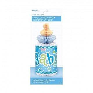 Dekoracja Rozeta Baby Bootle, Niebieskie Grochy, Wys. 35 Cm, 1 Szt. Godan