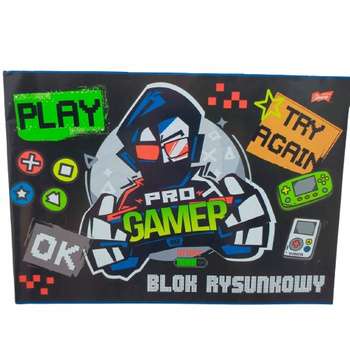 Blok Rysunkowy A4 20+1 Kartek Game Majewski