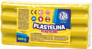 Plastelina 500G Żółta Astra