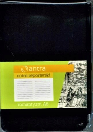 Notes Romantyzm A6 Linia Czarny Antra