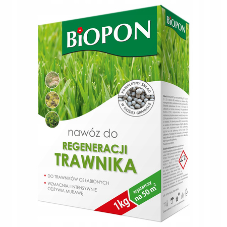 Nawóz Do Reg.Trawnika Granulat 1 Kg Biopon