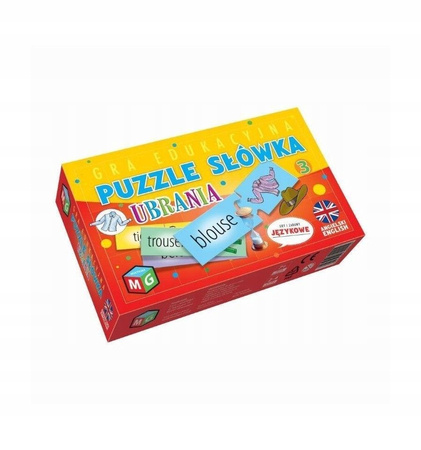 Puzzle Słówka 3-Ubrania Multigra