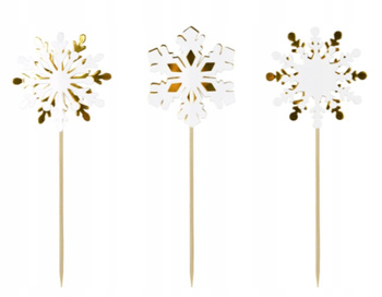 BN-Dekoracja Ciasta Śnieżynki (3 Szt.) Arpex