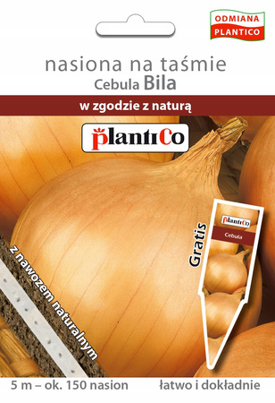 Nasiona Cebula Allium Cepa Bila Na Taśmie Z Nawozem 5M 0,58 Gram Plantico