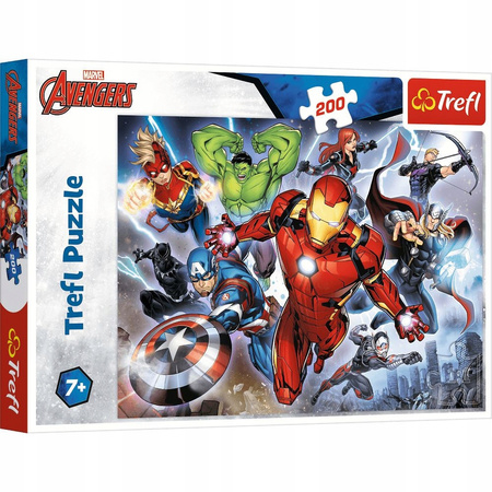 Puzzle 200 Waleczni Avengersi Trefl (qx)