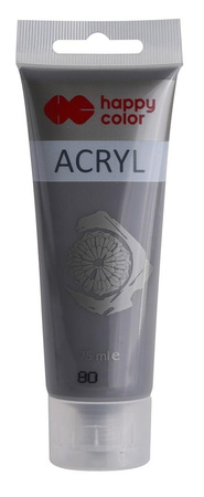 Farba Akrylowa 75Ml, Szary, Happy Color