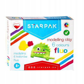 Modelina 6Kol Fluo Starpak
