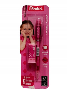 Zestaw Ołówek + gumka Pentel