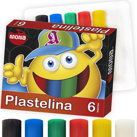 Plastelina Mona 6 Kolorów Mona..