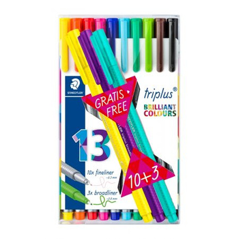 Cienkopis Triplus Trójkątny 0.3 Mm 13 Kol. 10+ 3 Staedtler