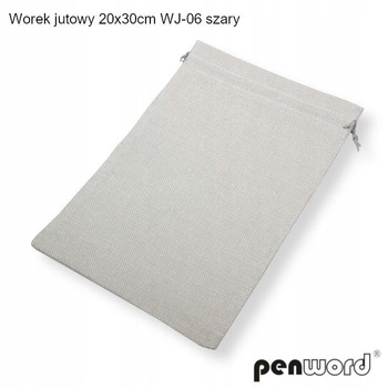 Worek Jutowy 20x30cm Wj-06 Szary Penword