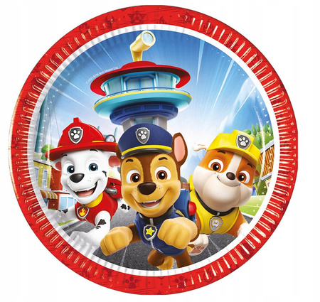 Talerz Pap  200 Paw Patrol Go Op8szt Foliowy Starpak