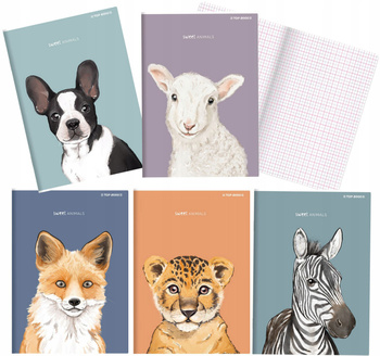 Zeszyt A5 16k Animal Kratka Kolor Top 2000