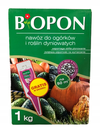 Nawóz Do Ogórków i innych roślin dyniowatych Granulat 1Kg Biopon