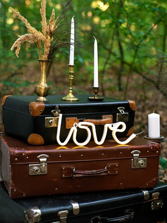 Neon Led - Love, Biały, 34,5x13cm Partydeco