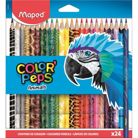 Kredki Colorpeps Animals Trójkątne 24 Szt Maped