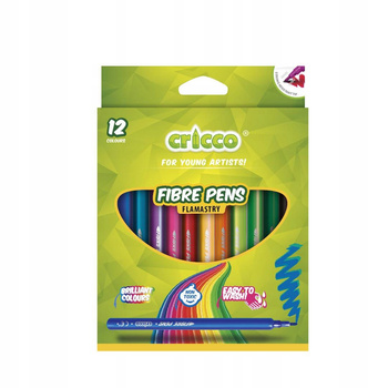 Flamastry Cricco 12-Kol. Op. Kartonowe. Amex (qx)