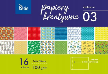 Papiery Kreatywne A5 Zestaw Nr03 Tetis