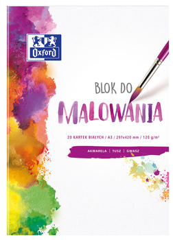 Blok Do Malowania A3 20K 120G Biały Oxford