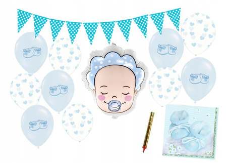 Girlanda Papierowa Wózeczki, Mix, 3M Partydeco