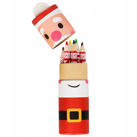 Mini Kredki W Tubie Św. Mikołaj Incood