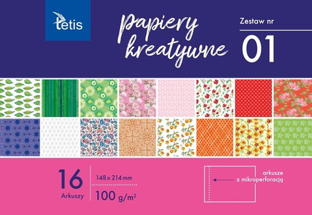 Papiery Kreatywne A5 Zestaw Nr01 Tetis