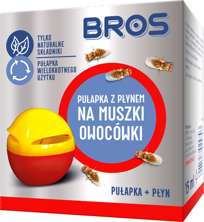 Pułapka Na Muszki Owocówki Z Płynem Bros