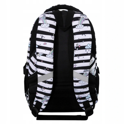 Plecak 16" Pasy , Tęcza, Jednorożec Incood