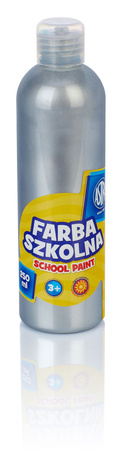 Farba Szkolna 250 Ml Metaliczna Srebrna Astra