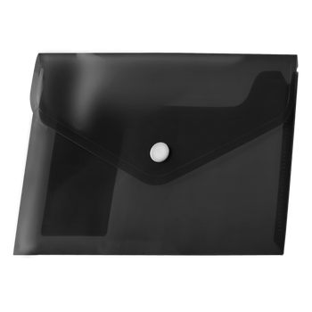 Koperta Na Dokumenty Zatrzask A5 Czarna Tetis