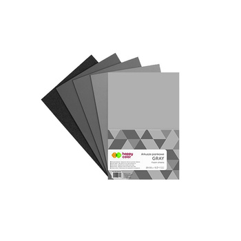Arkusze Piankowe Grey A4, 5 Ark, 5 Kolor Happy Color