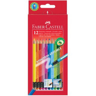 Kredki 12 Faber Z Gumką Faber-Castell